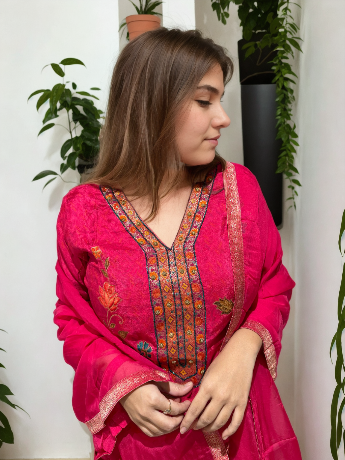 Gulabgarh Embroidered Silk Suit Set | Signature Collection