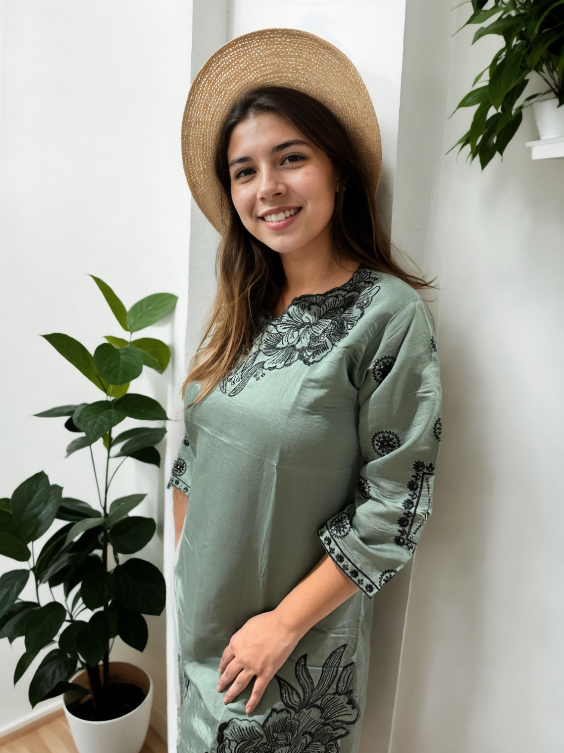 Elegant Floral Embroidered Coord Set (2 Colors | M to XXL)