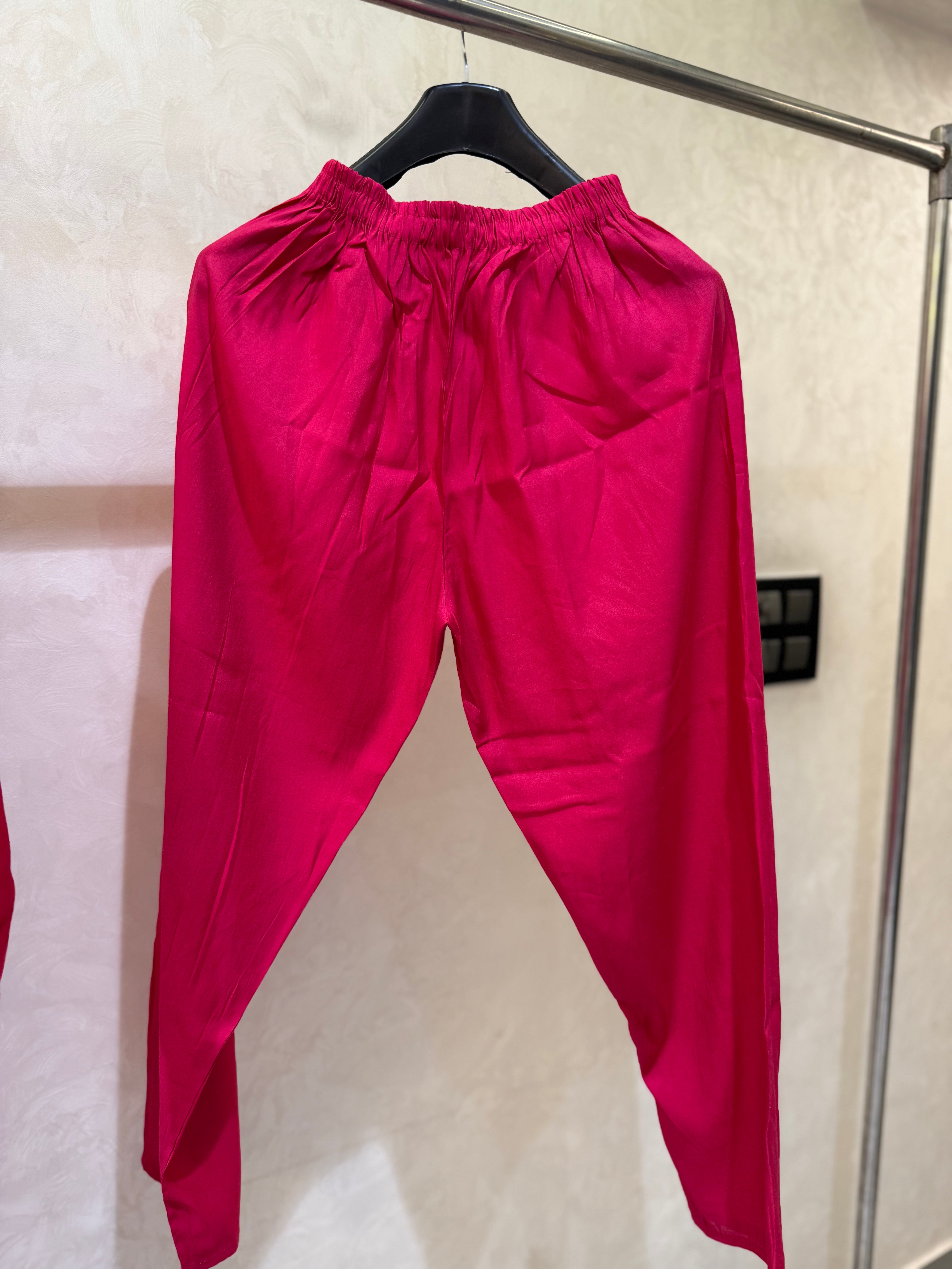 Rosé Noor Handcrafted Mul Chanderi Anarkali Set