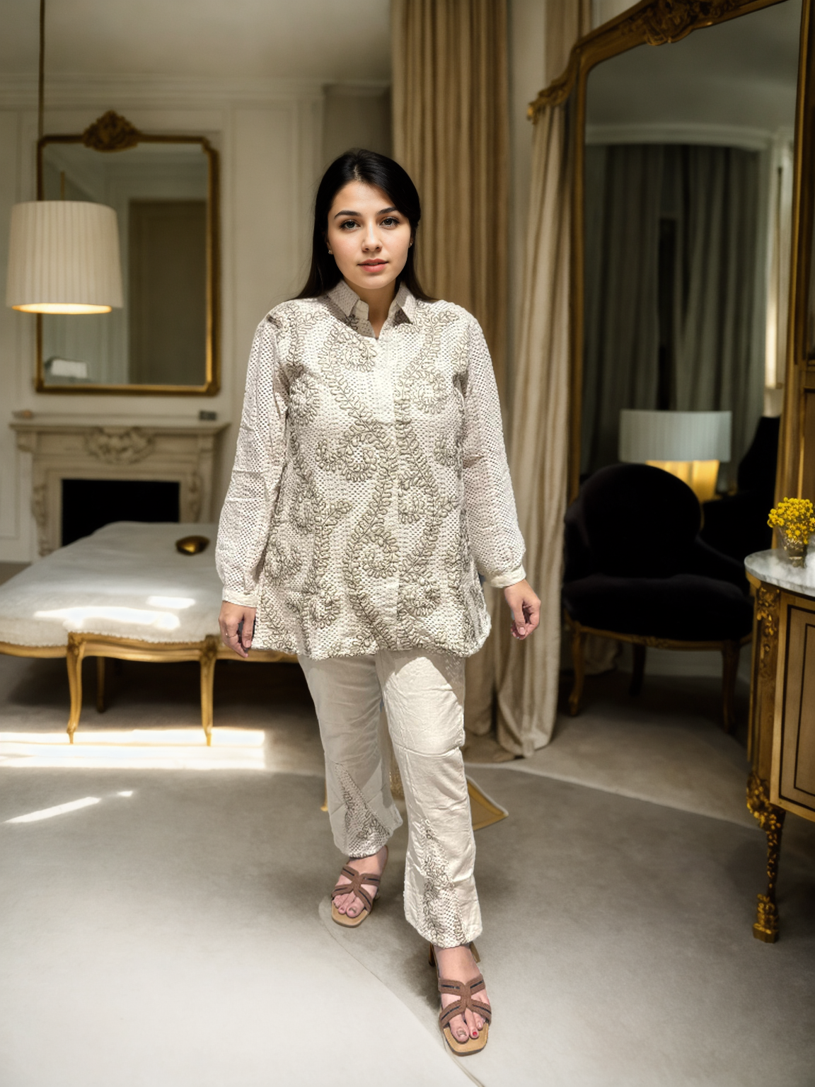 Handcrafted Khadi Cotton Suit Set | Raw Edit | Signature Collection