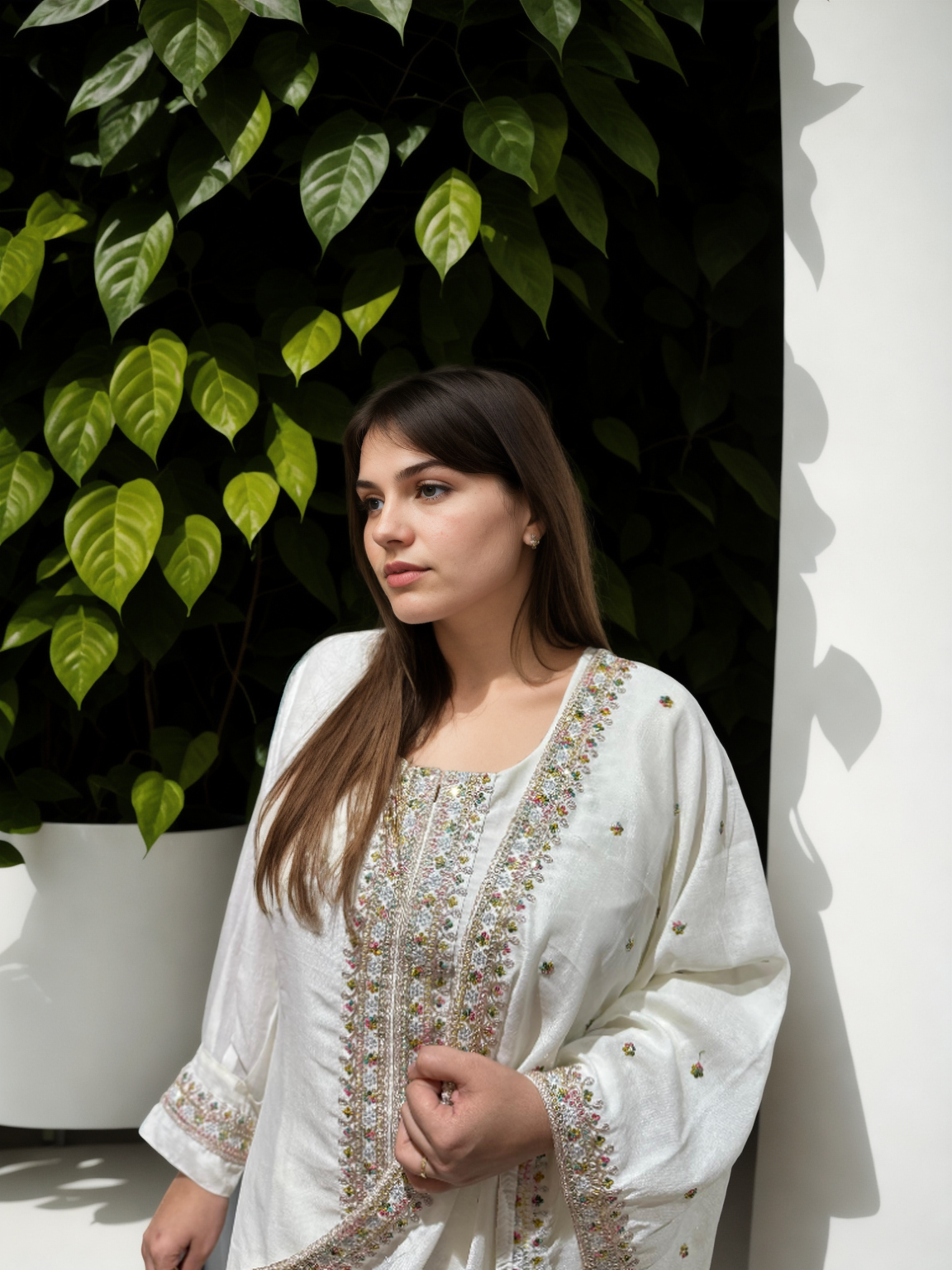 Royal Charm Patiala Suit – Red & White Edition