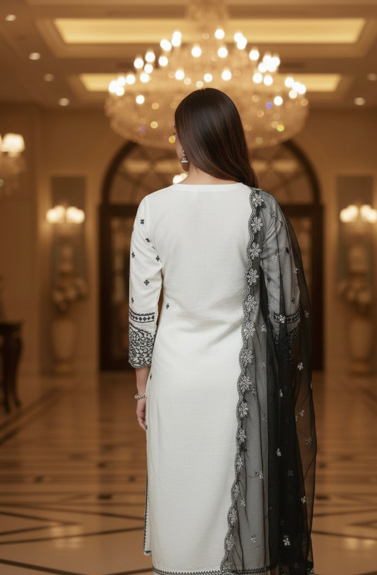 Kohinoor Black & White Suit π