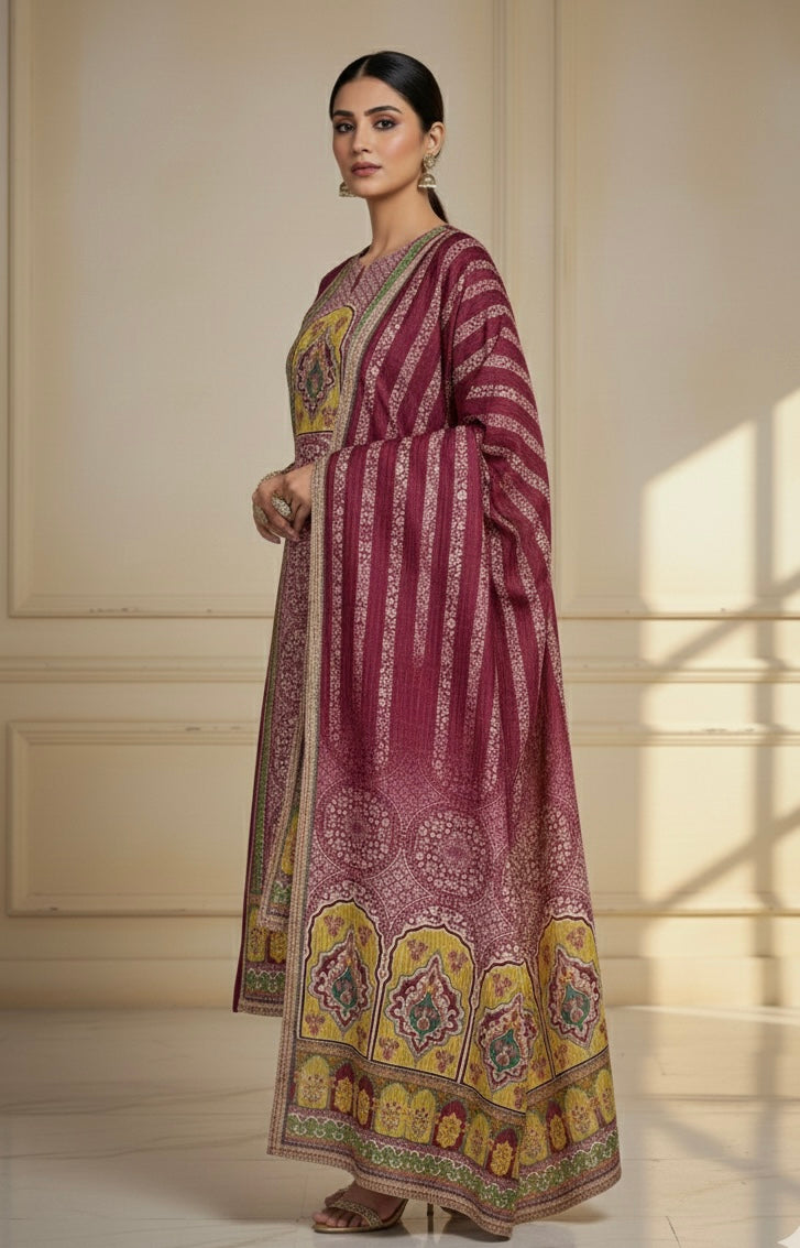 Bandhej Inspired Ethnic Print Suit Set