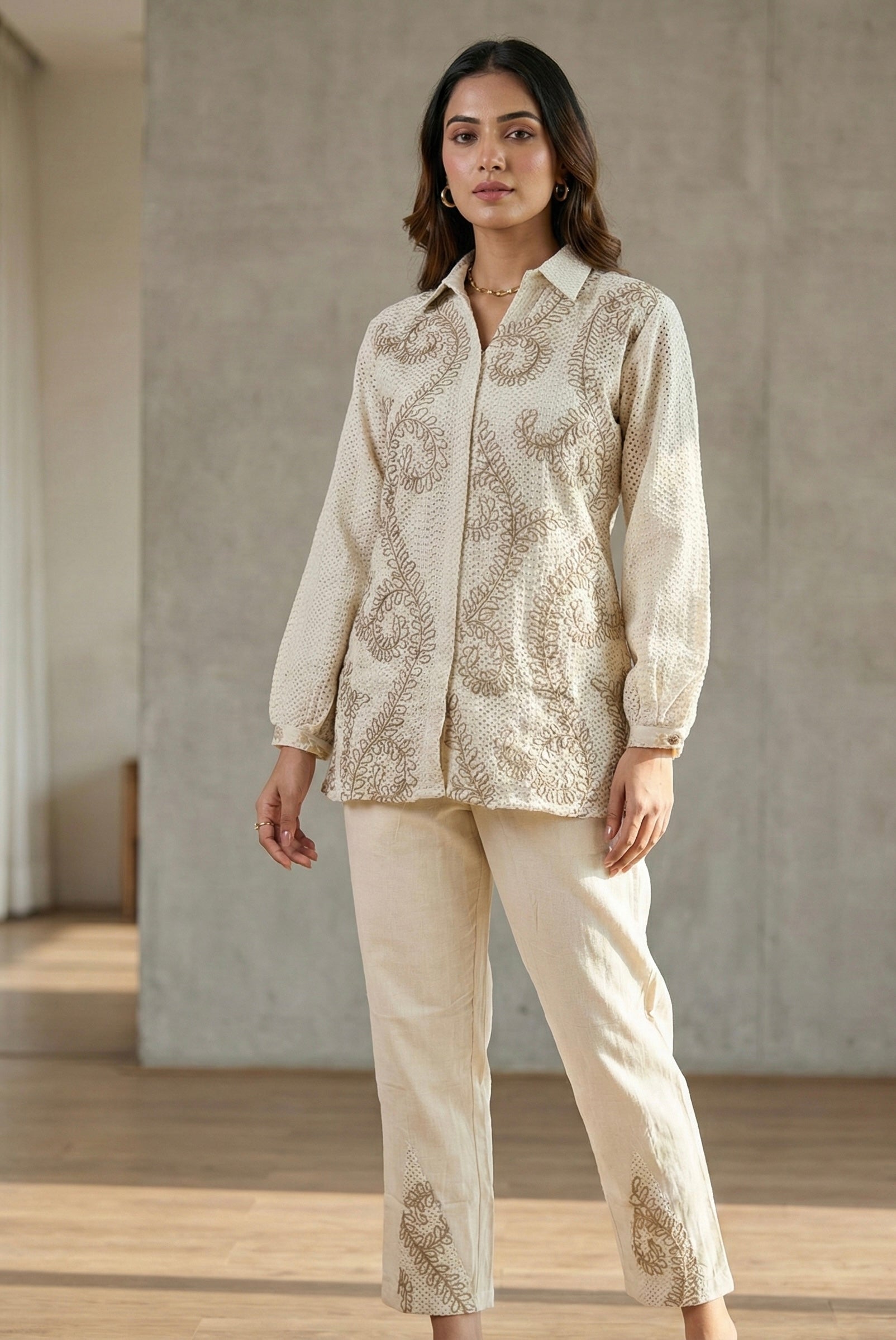 Handcrafted Khadi Cotton Suit Set | Raw Edit | Signature Collection