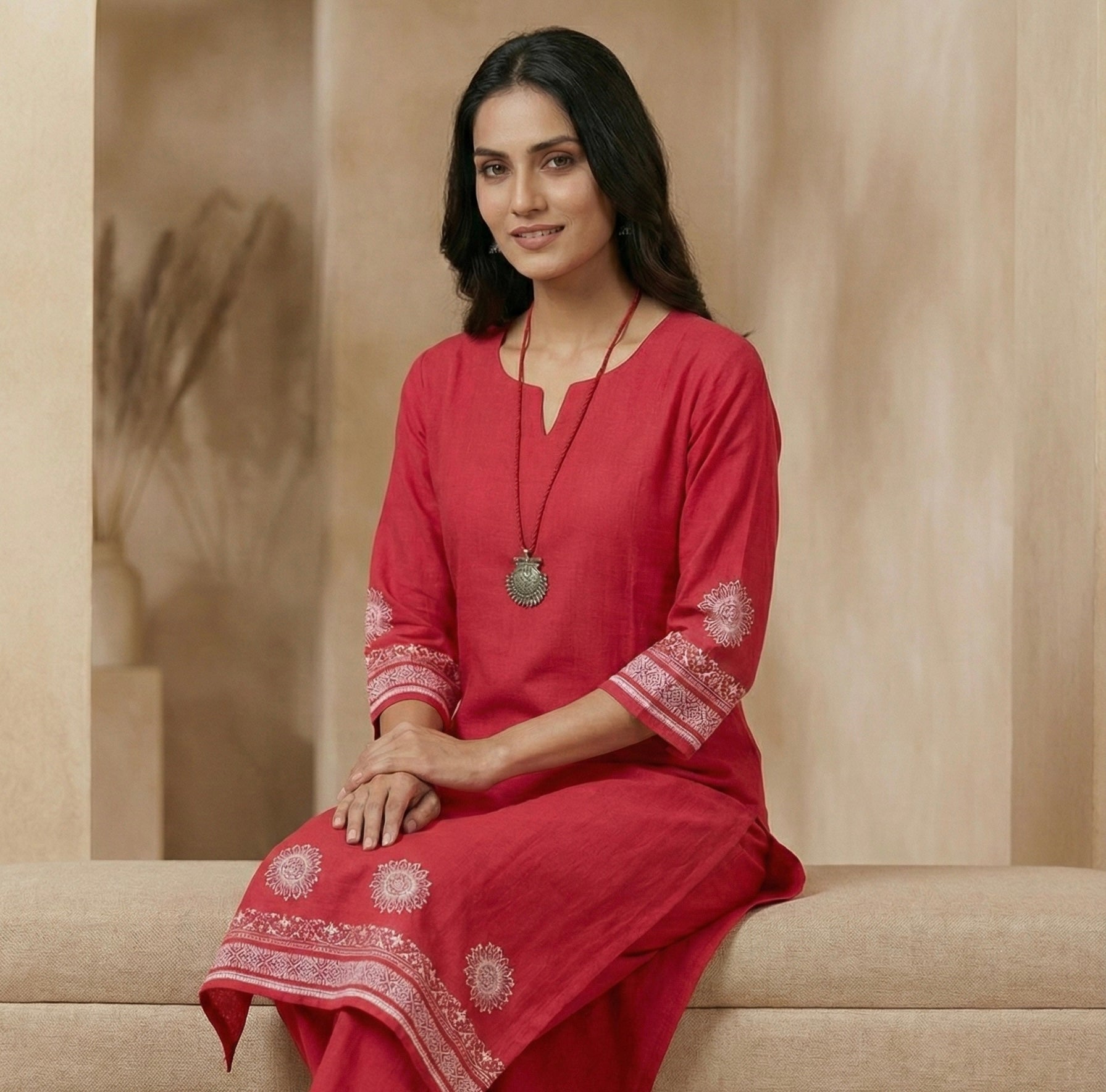 Cotton Silk Kurta Sets + Free Oxidized Accessory โ Festive Deal!