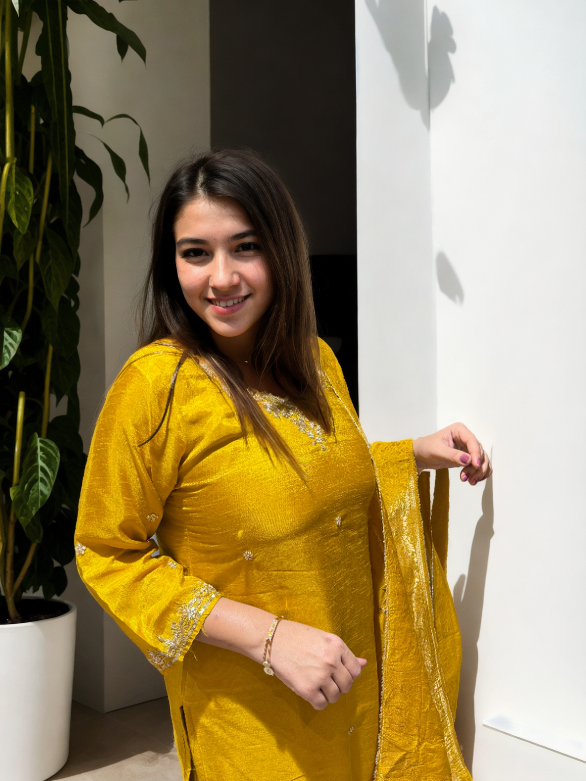 Signature Dola Silk Suit Set with Handwork & Muslin Jacquard Dupatta – 3 Premium Colours