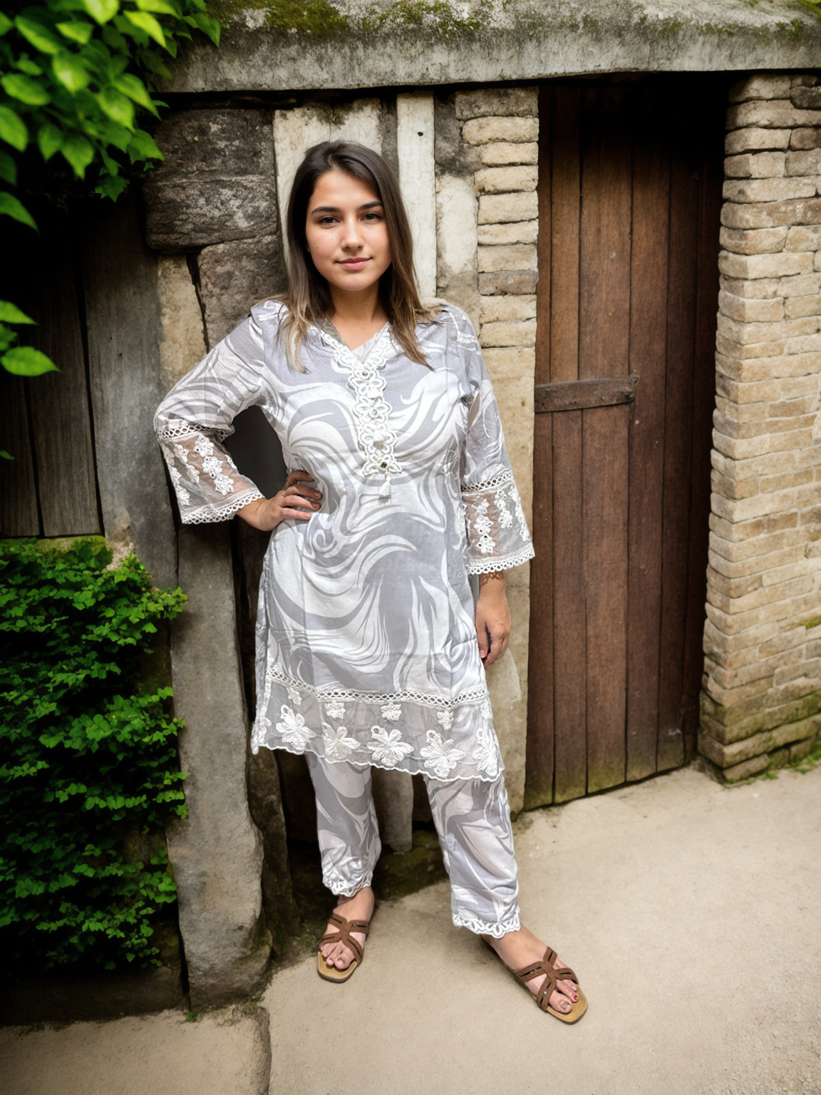 Moonwash Cotton Silk Co-ord Set