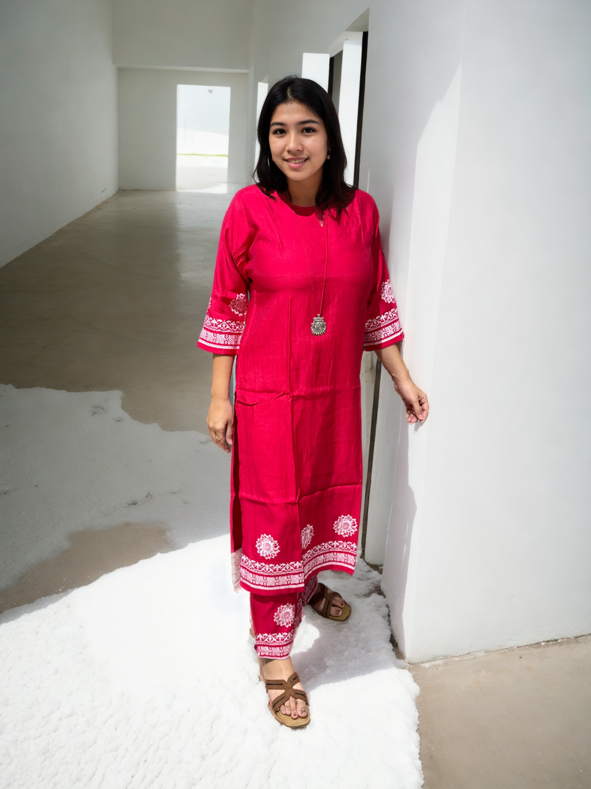 Cotton Silk Kurta Sets + Free Oxidized Accessory – Festive Deal!