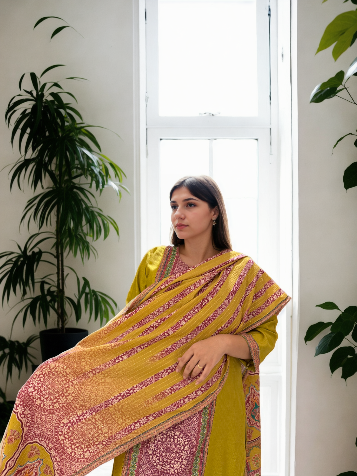 Bandhej Inspired Ethnic Print Suit Set