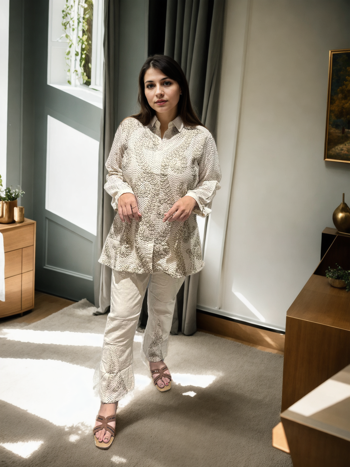 Handcrafted Khadi Cotton Suit Set | Raw Edit | Signature Collection