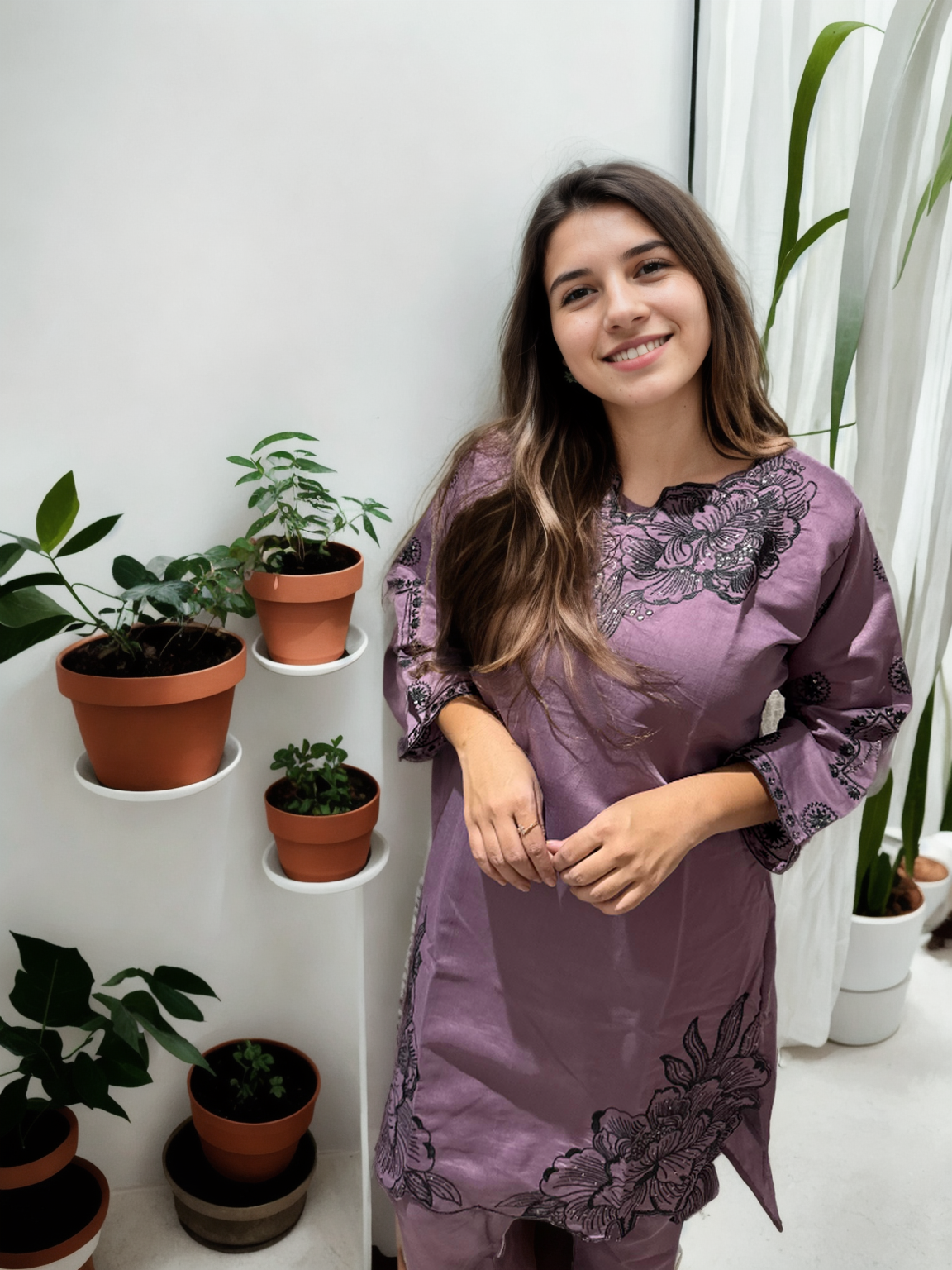 Elegant Floral Embroidered Coord Set (2 Colors | M to XXL)