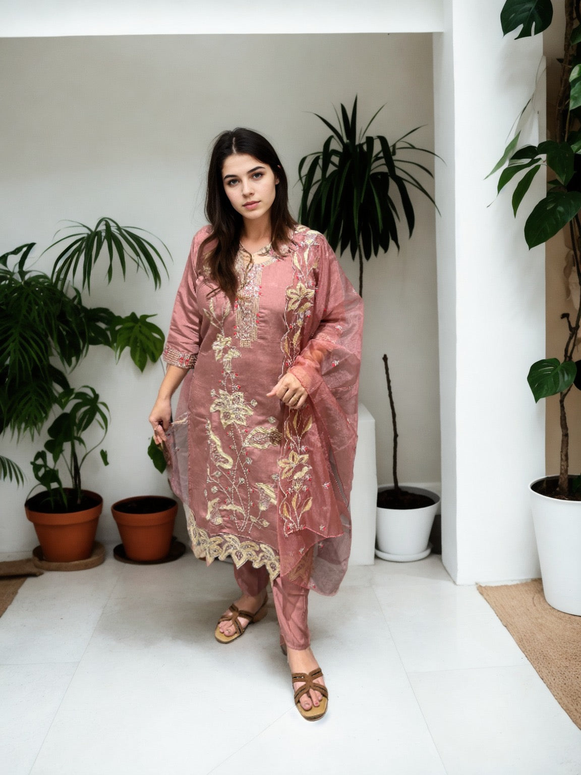 ✨ Noor-E-Nazaakat Embroidered Suit Set