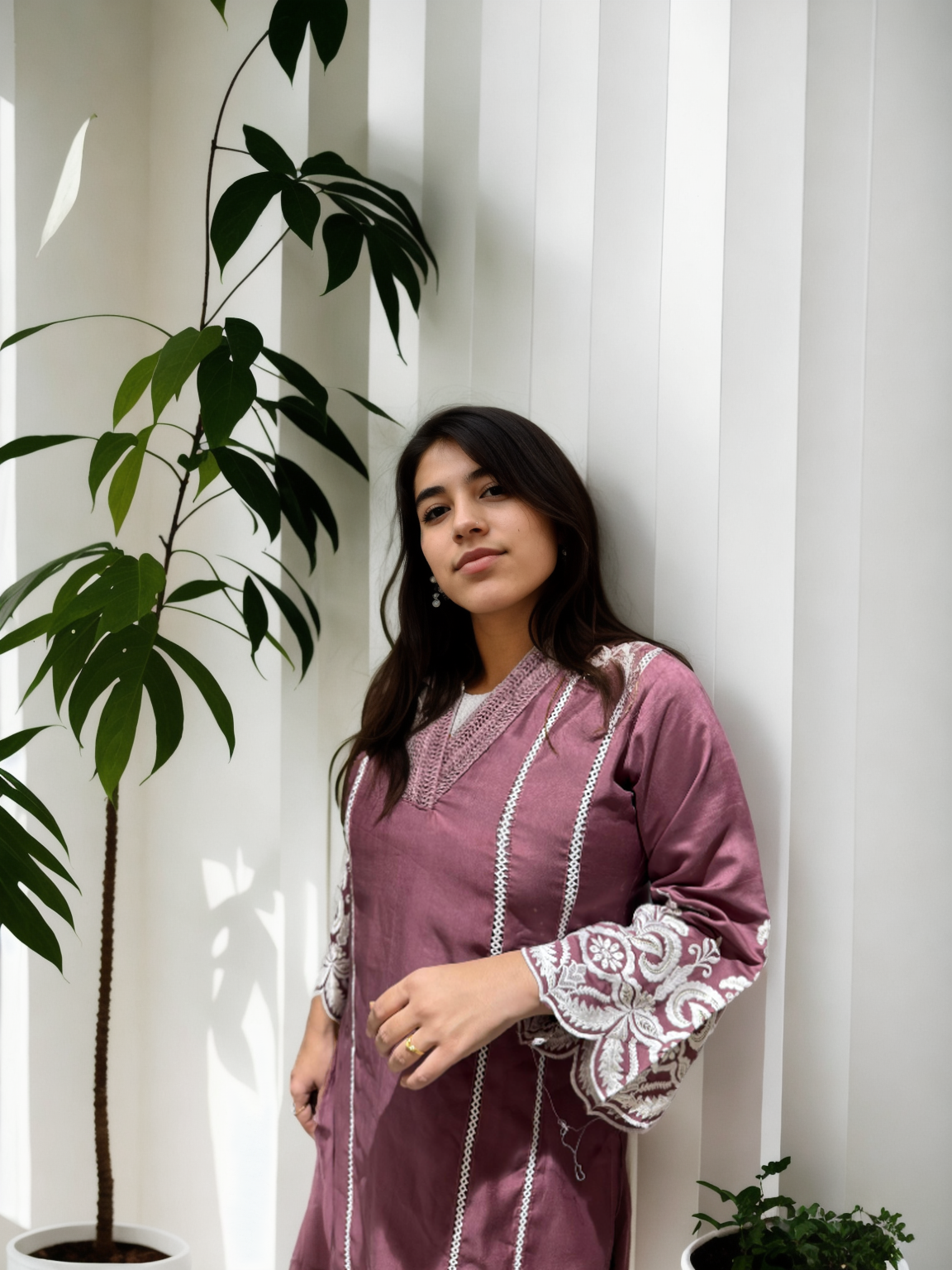 Pakistani-Style Roman Silk Coord Set with Intricate Embroidery