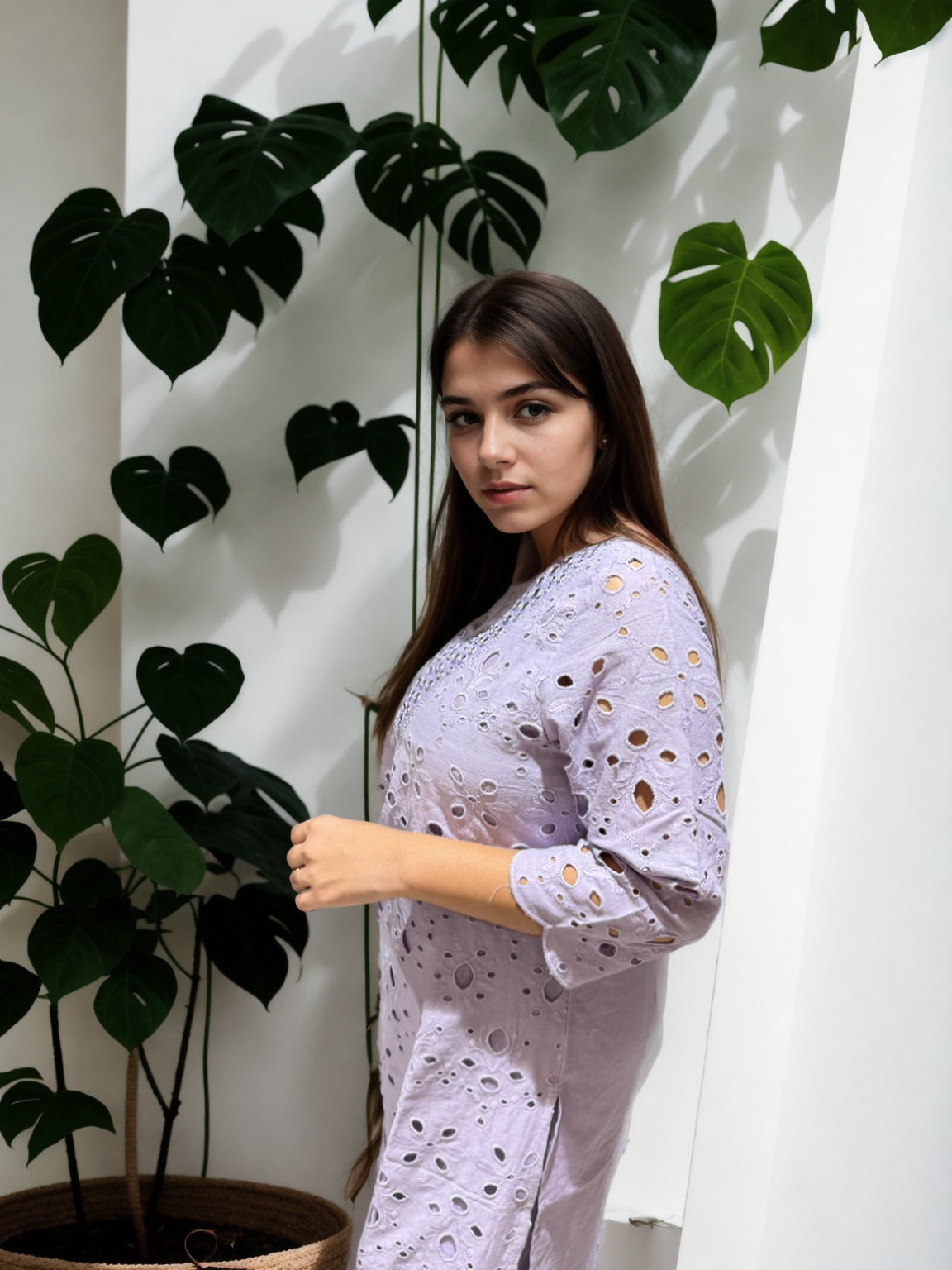 ✨ Signature Schiffli Pure Cotton Coord Set – 2 Color Options