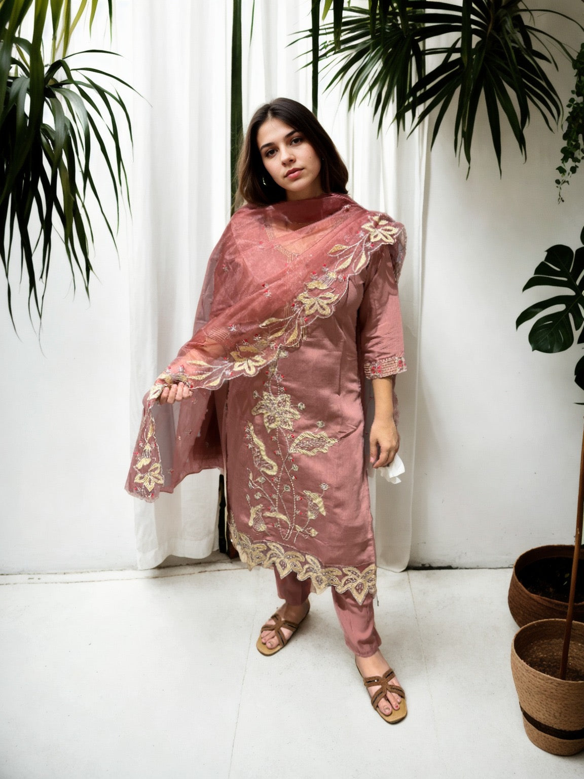 ✨ Noor-E-Nazaakat Embroidered Suit Set