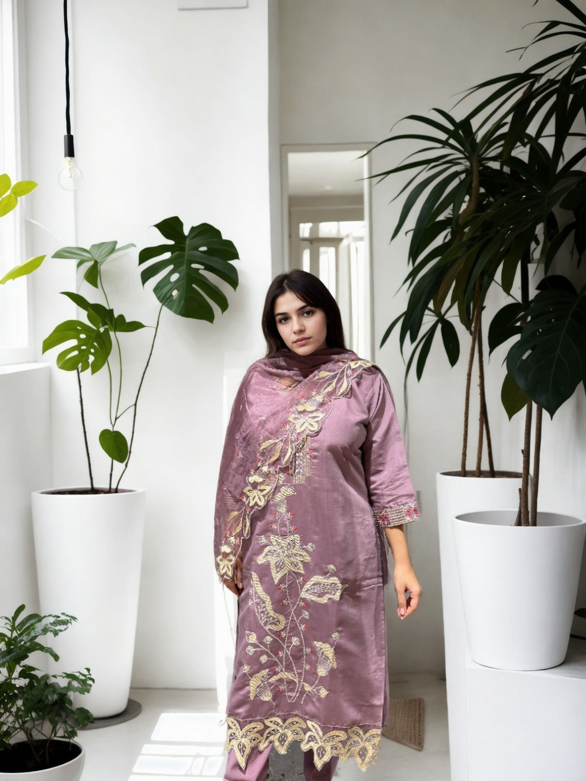 ✨ Noor-E-Nazaakat Embroidered Suit Set