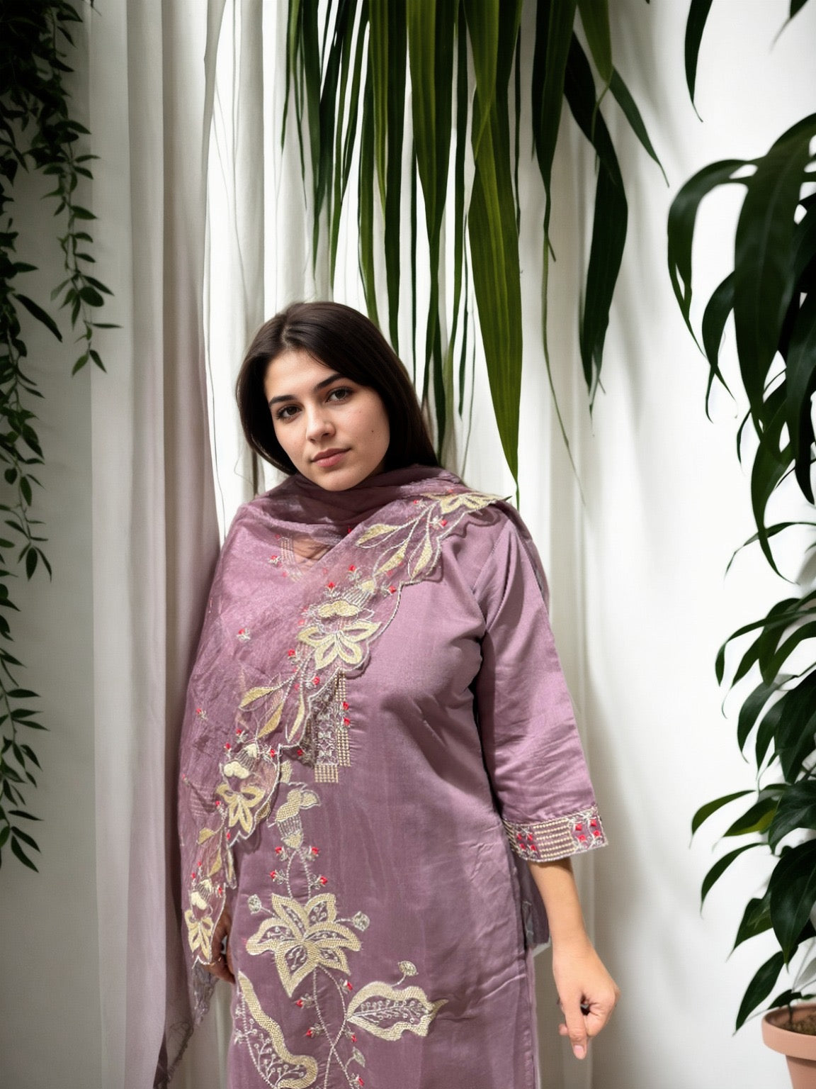 ✨ Noor-E-Nazaakat Embroidered Suit Set