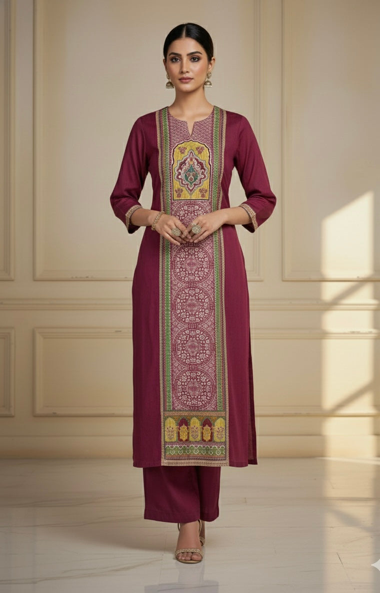 Bandhej Inspired Ethnic Print Suit Set