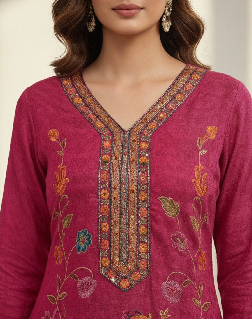 Gulabgarh Embroidered Silk Suit Set | Signature Collection