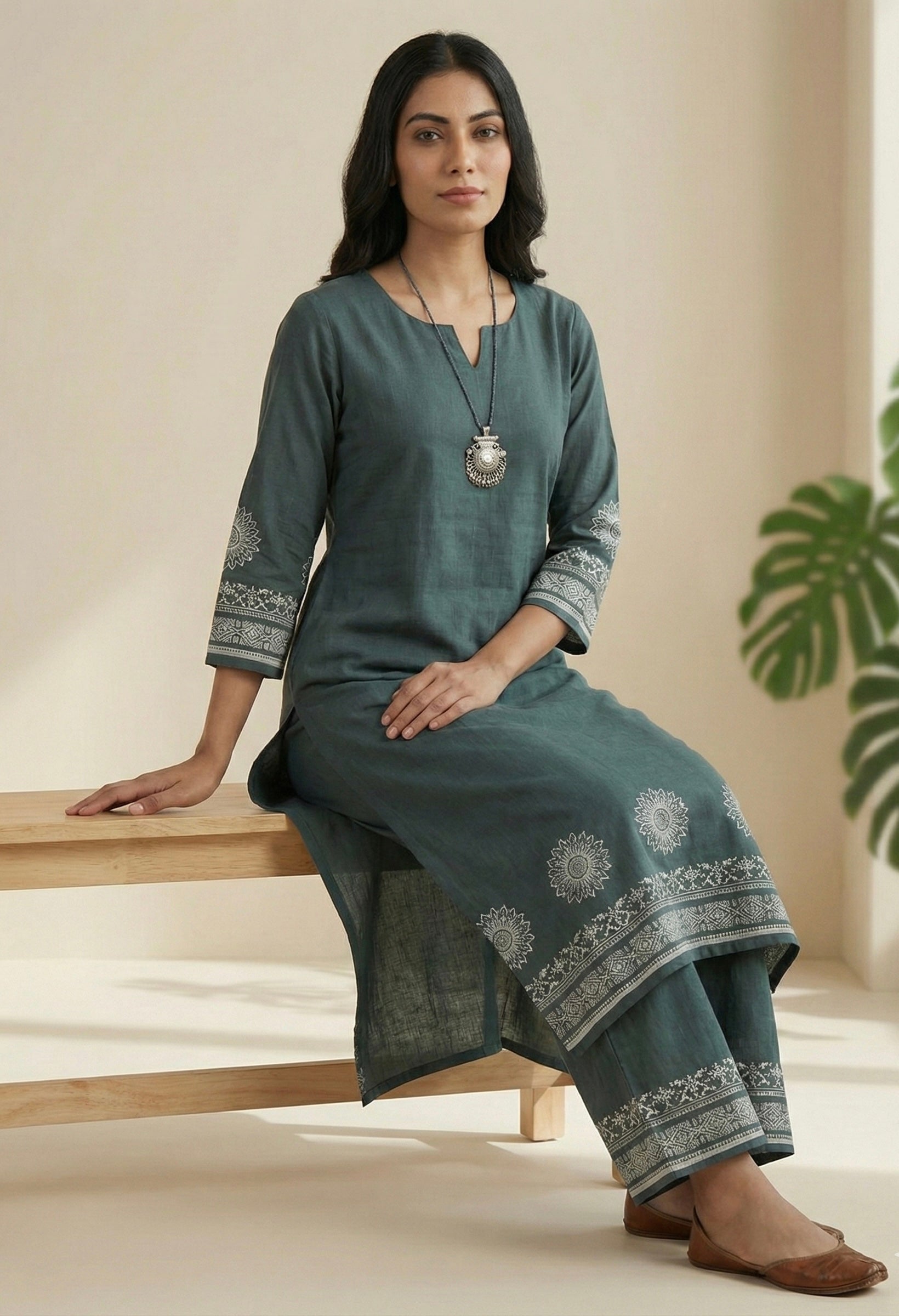 Cotton Silk Kurta Sets + Free Oxidized Accessory – Festive Deal!