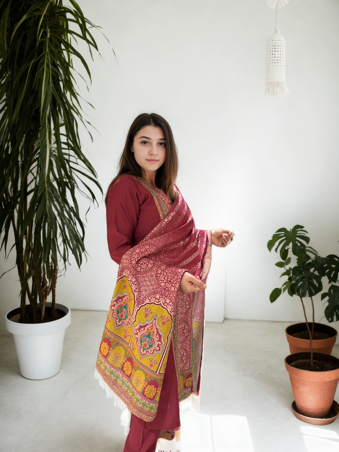 Bandhej Inspired Ethnic Print Suit Set