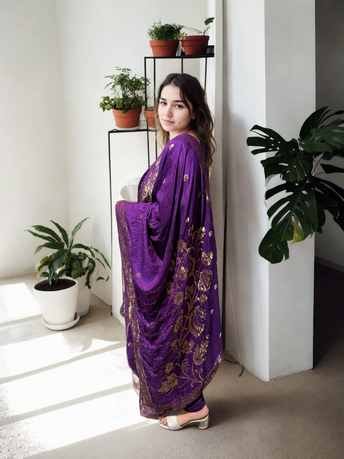 Signature Dola Silk Suit Set with Handwork & Muslin Jacquard Dupatta – 3 Premium Colours
