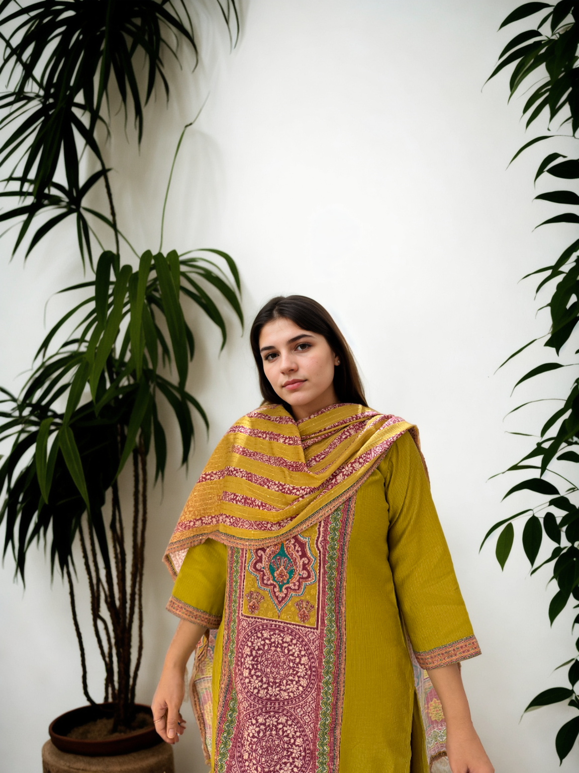 Bandhej Inspired Ethnic Print Suit Set