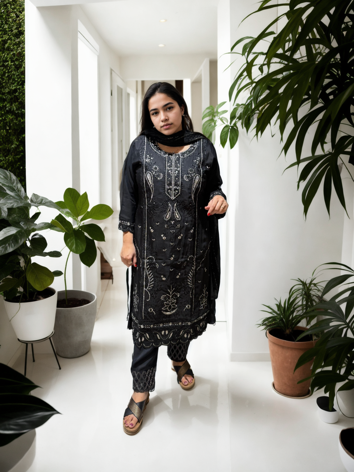 🌸 Pakistani Elegance in Roman Silk with Soft Naznin Jacquard Dupatta – 2 Colors 🌸
